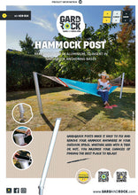 Load image into Gallery viewer, GARD&ROCK - Hammock Post (428-014) pdf sheet 1