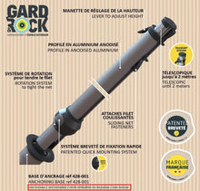 Load image into Gallery viewer, GARD&ROCK - Telescoping Multi-Sport Post Kit